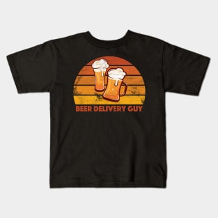 Beer Delivery Guy Funny Distressed Kids T-Shirt